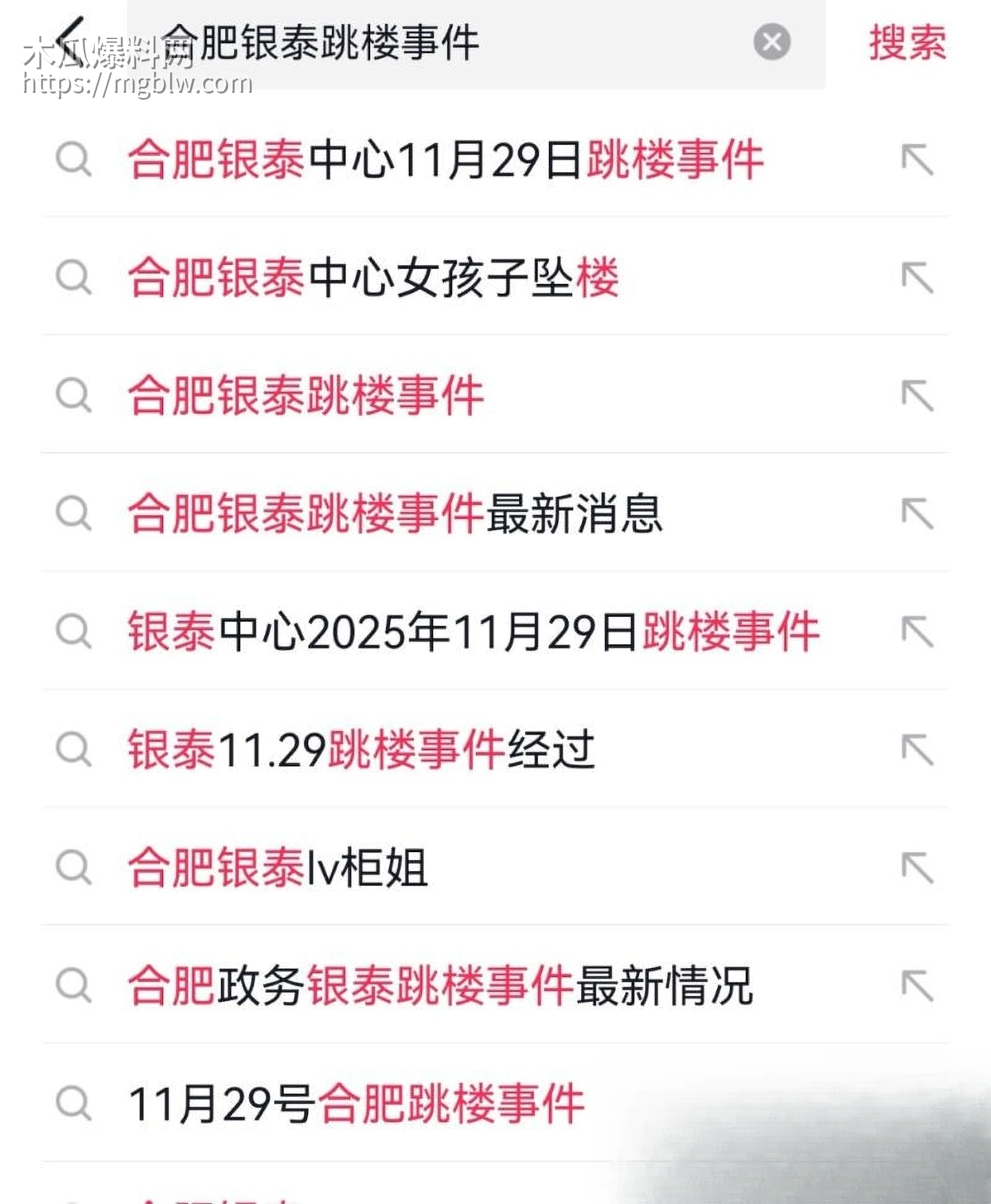 合肥银泰中心女孩坠楼事件 9