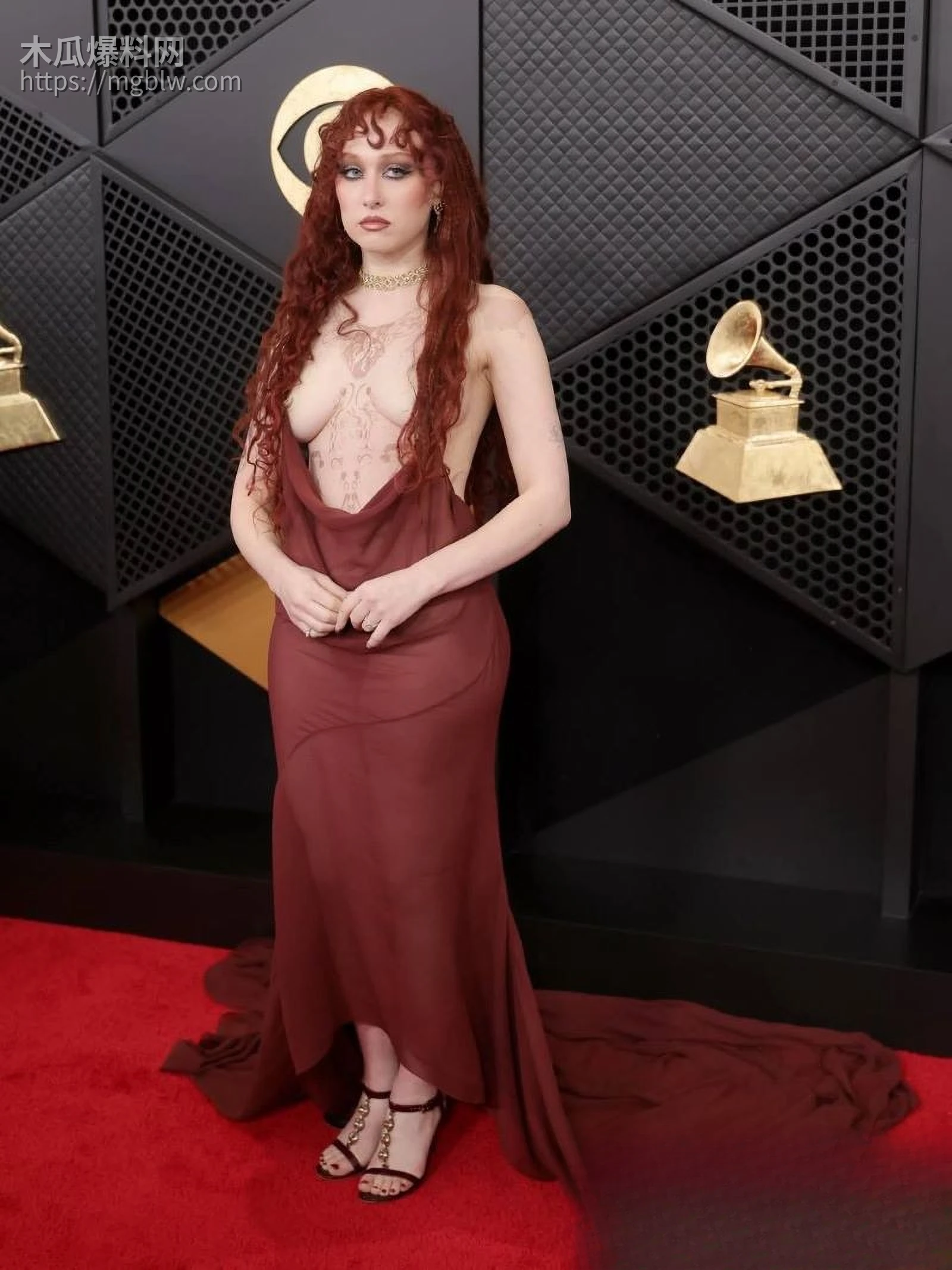 美国歌手查佩尔·罗恩格莱美红毯炸场 2