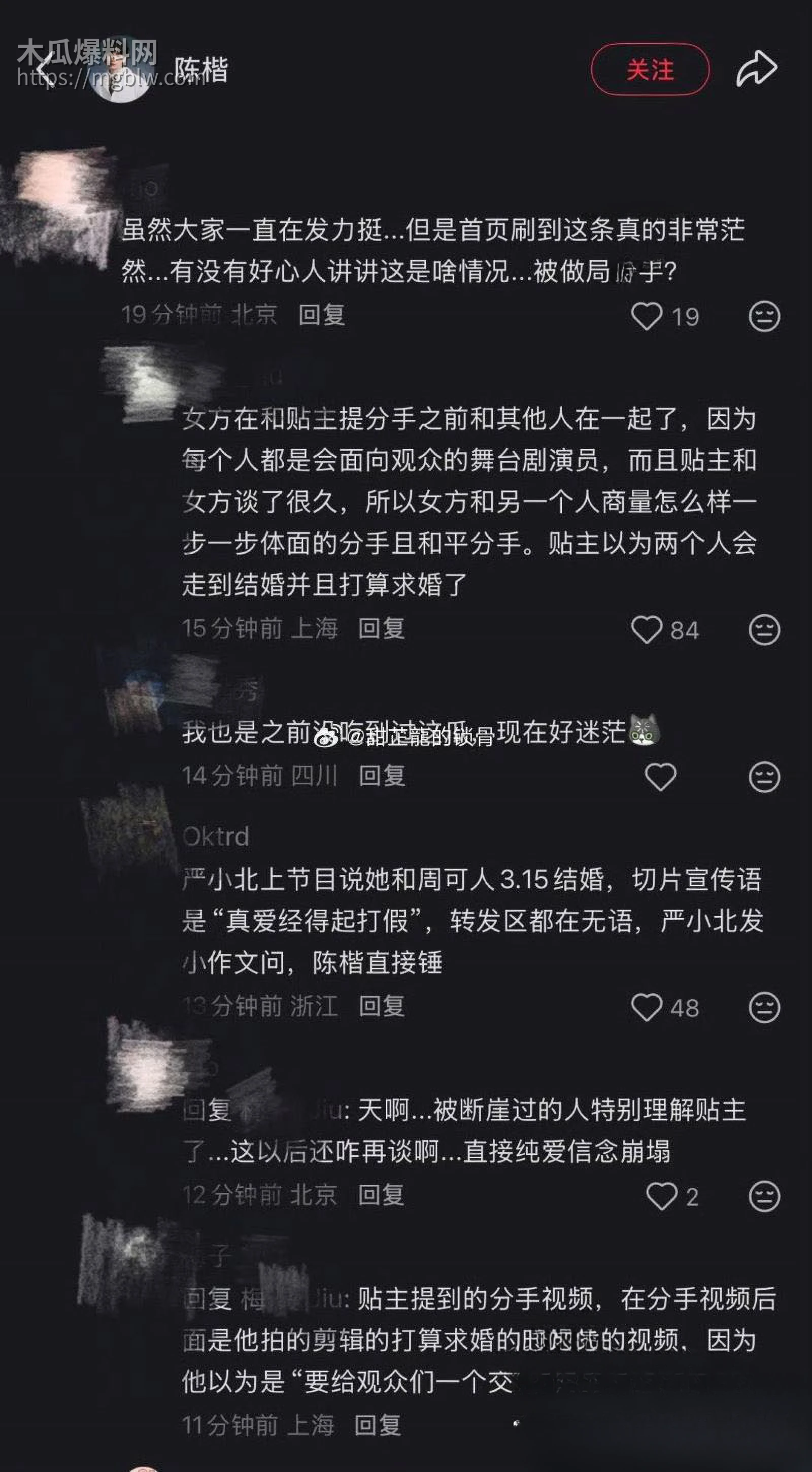 严小北被前男友陈楷怒爆出轨 31