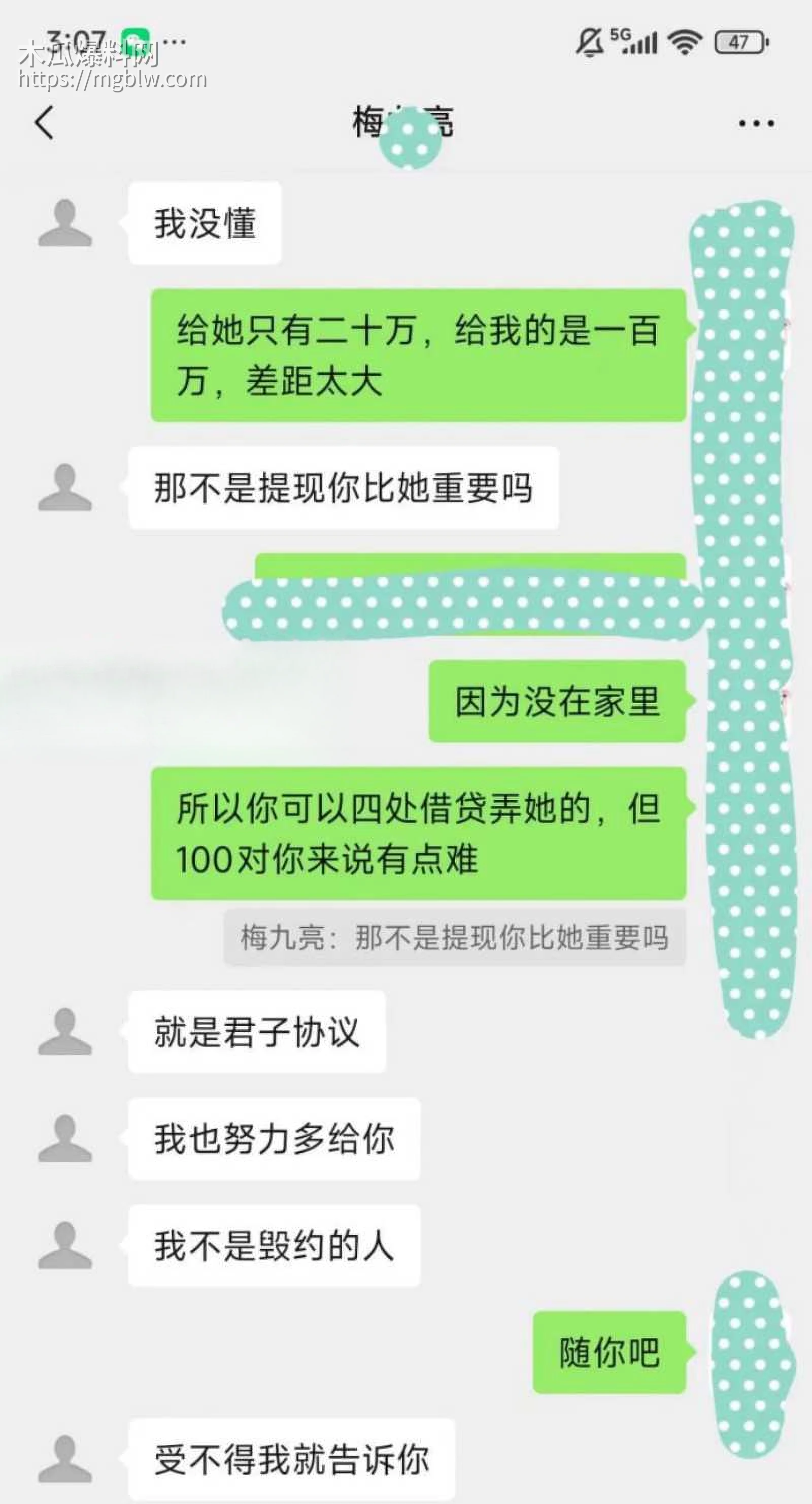 梅九亮被前女友曝光出轨操粉023