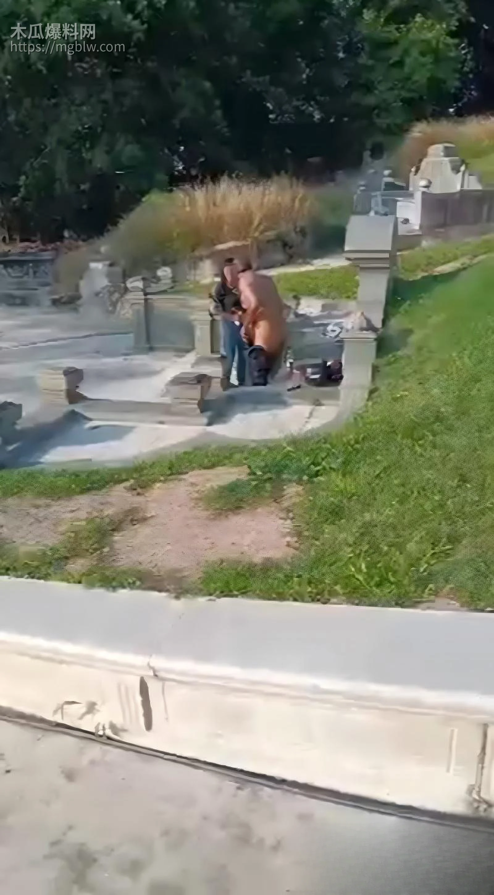 马来西亚墓园58岁老头野战视频05