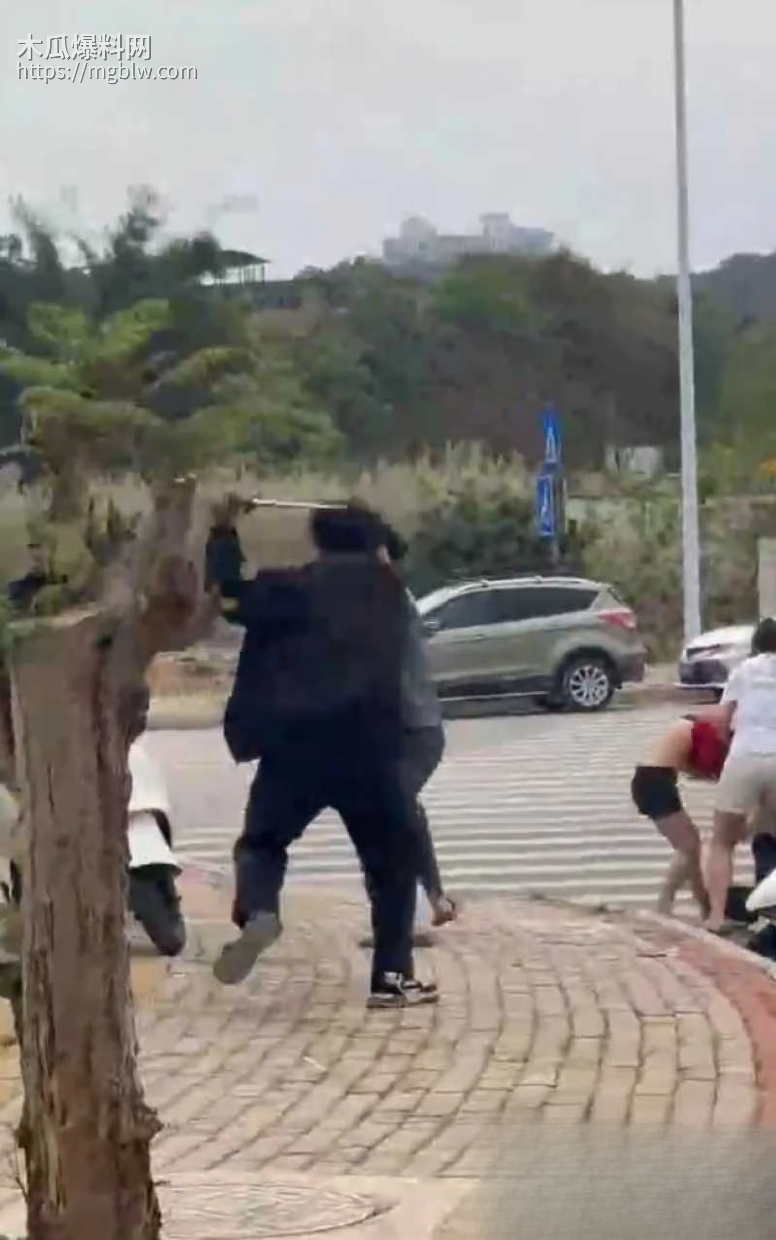 精神小伙打架现场 6